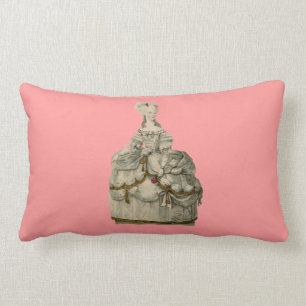 Marie Antoinette i överdådig klänning kudder 13x21 Lumbarkudde