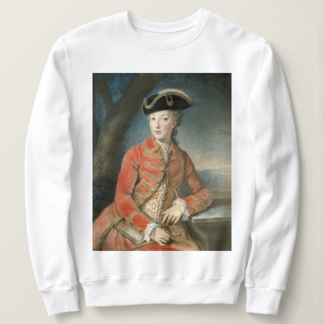 Marie Antoinette i röd jacka sweatshirt T Shirt (Design framsida)