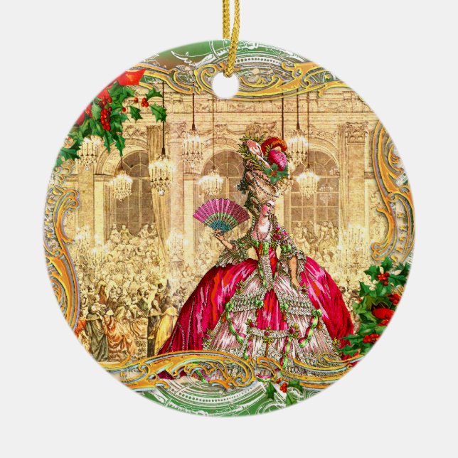 Marie Antoinette i Versailles jul Ornament (Framsidan)