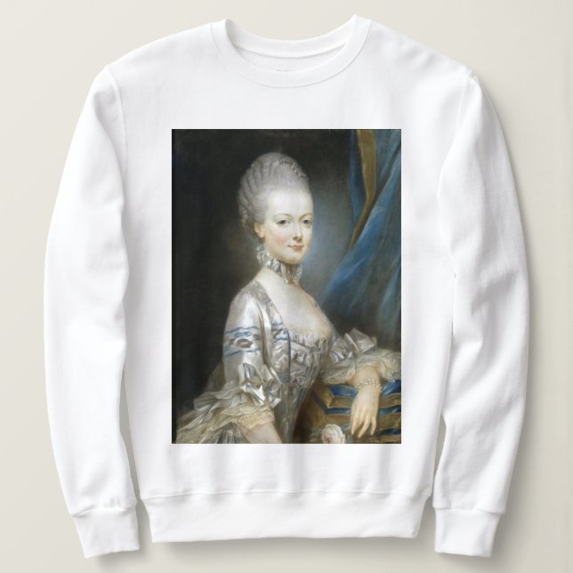 Marie Antoinette i vit sweatshirt T Shirt (Design framsida)