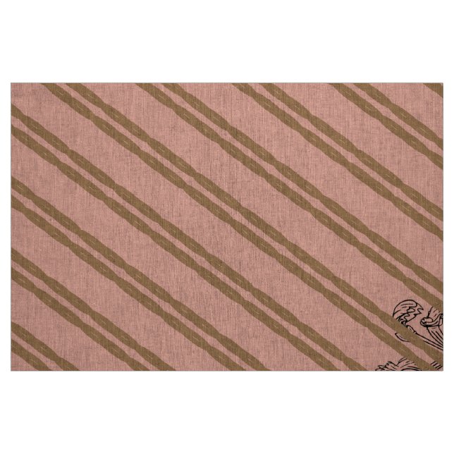 Marie Antoinette initial monogram upholstery linen Tyg (Fat Quarter)