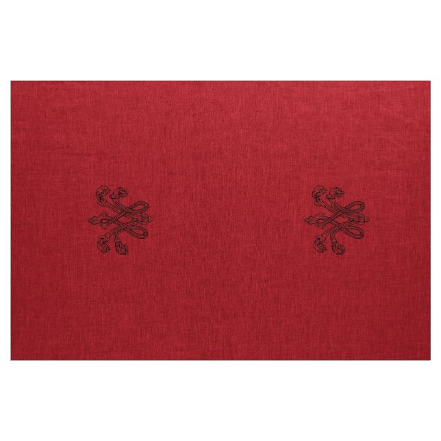 Marie Antoinette initial monogram upholstery panel Tyg (Yard)