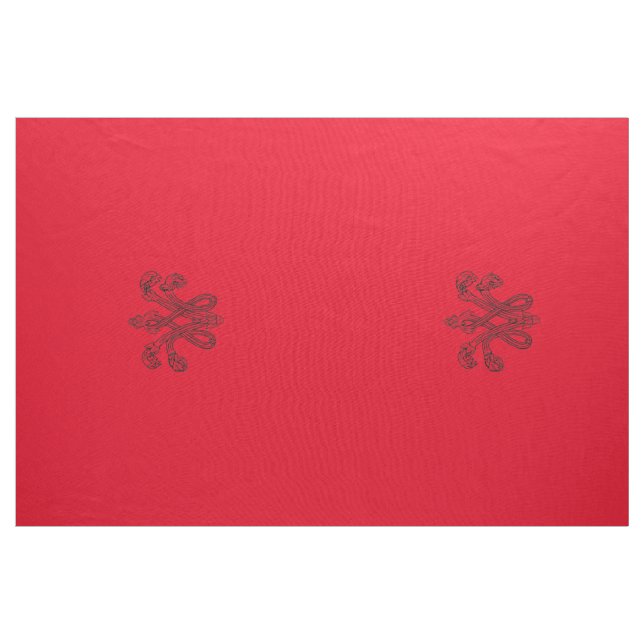 Marie Antoinette initial monogram upholstery panel Tyg (Yard)