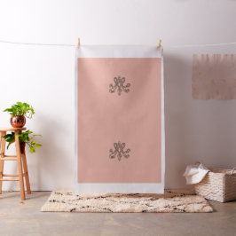 Marie Antoinette initial monogram upholstery panel Tyg