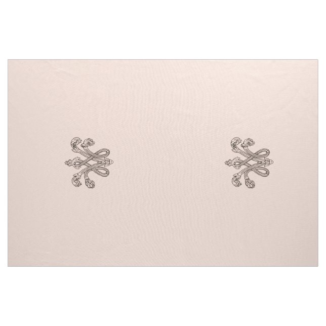 Marie Antoinette initials monogramm upholstery Tyg (Yard)