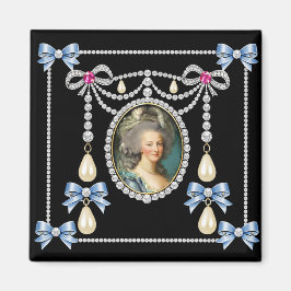 Marie Antoinette Inspirerad Kort Köning av Frankri Magnet