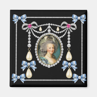 Marie Antoinette Inspirerad Kort Köning av Frankri Magnet