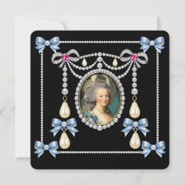 Marie Antoinette Inspirerad Kort Köninginna av Fra