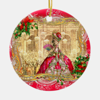 Marie Antoinette Jul i Versailles Julgransprydnad Keramik