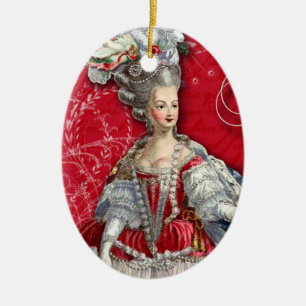 Marie Antoinette julprydnad Julgransprydnad Keramik