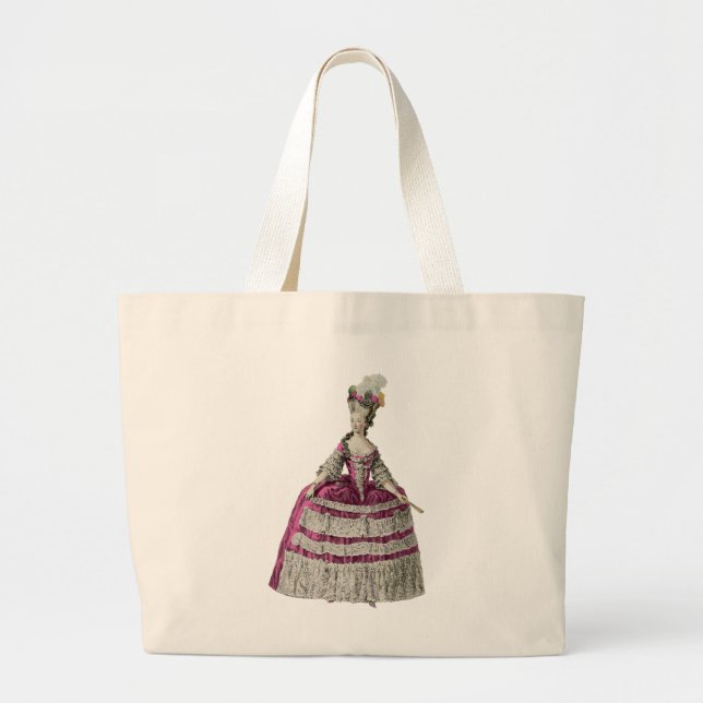 Marie Antoinette Jumbo Tote Jumbo Tygkasse (Framsidan)