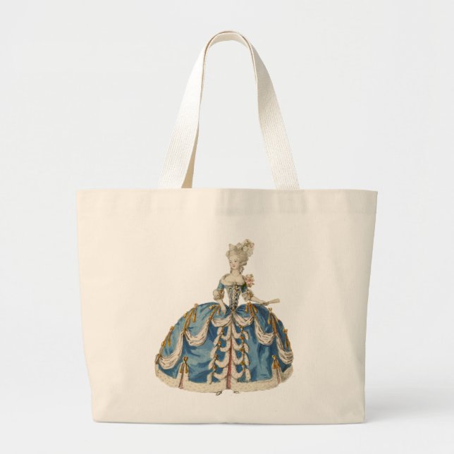 Marie Antoinette Jumbo Tote Jumbo Tygkasse (Framsidan)