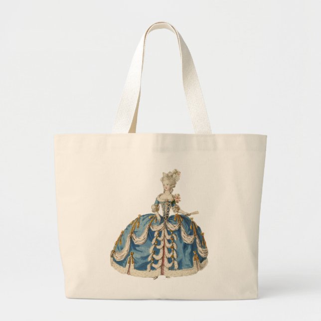 Marie Antoinette Jumbo Tote Tygkasse (Framsidan)