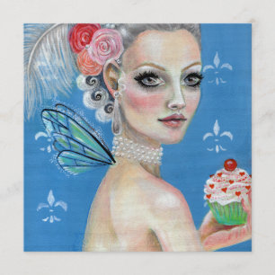 Marie Antoinette Låt dem äta kaka Inbjudningar