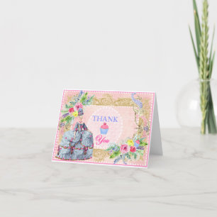 Marie Antoinette ~ Låt oss äta kaka Tacksamhetskor Tack Kort