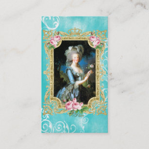 Marie Antoinette Le Brun Slösa damastvisitkort Visitkort