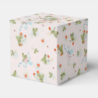 Marie Antoinette Liten Rosa Jordgubbs Favor Box Presentaskar