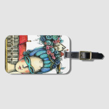 Marie Antoinette Luggage Tag