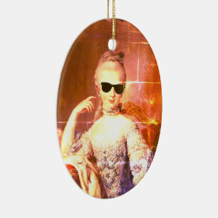 ♥ Marie-Antoinette Marie Antoinette galen Kitsch ♥ Julgransprydnad Keramik