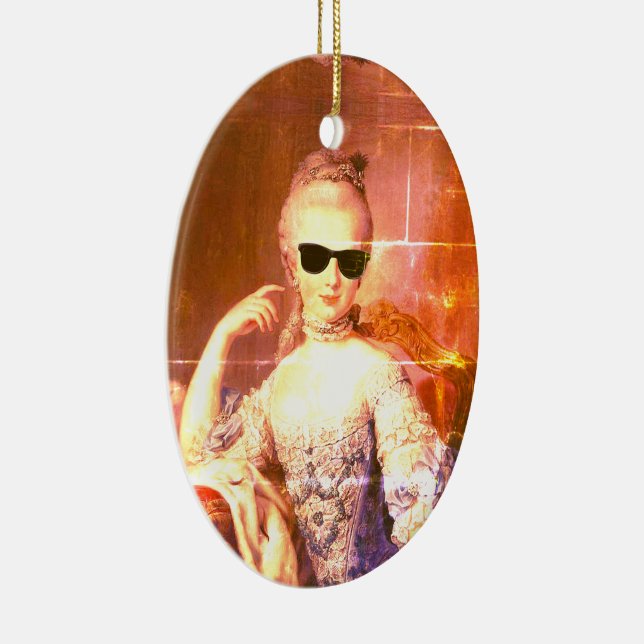 ♥ Marie-Antoinette Marie Antoinette galen Kitsch ♥ Julgransprydnad Keramik (Höger)