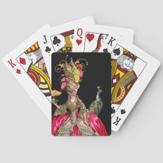 Marie Antoinette med Cakes och Peacock Spel Kort