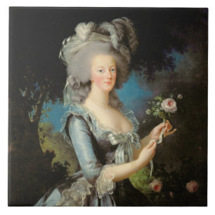 Marie Antoinette med en ro, 1783 Kakelplatta