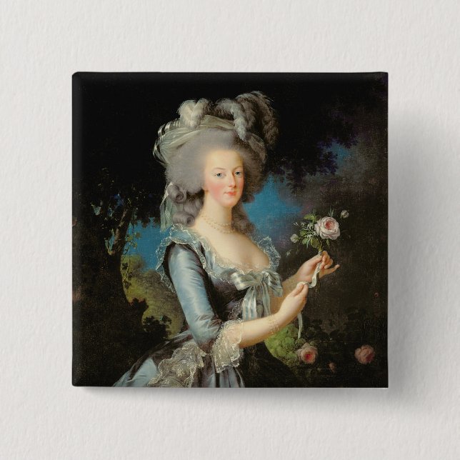 Marie Antoinette med en ro, 1783 Knapp (Framsida)