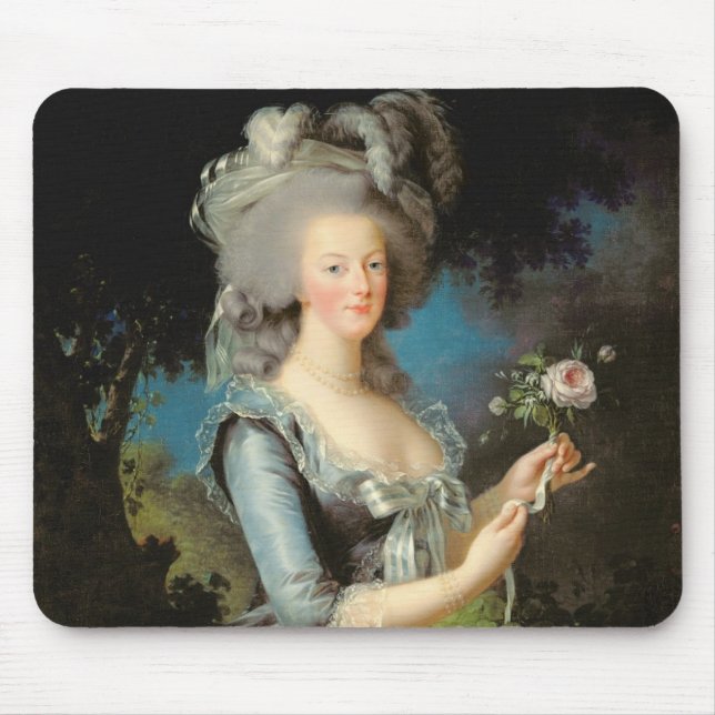 Marie Antoinette med en ro, 1783 Musmatta (Framsidan)