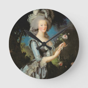 Marie Antoinette med en ro, 1783 Rund Klocka