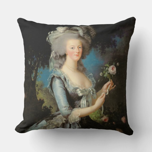 Marie Antoinette med en ros, 1783 Kudde (Framsida)