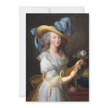 Marie Antoinette med en ros Tack