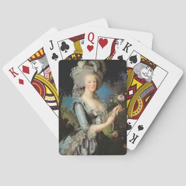 Marie Antoinette med Ro, 1783 Casinokort (Baksidan)