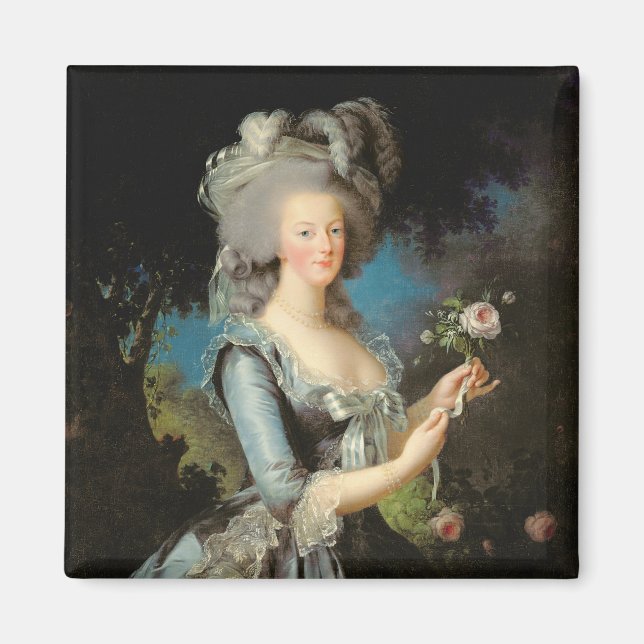 Marie Antoinette med Ro, 1783 Magnet (Framsidan)