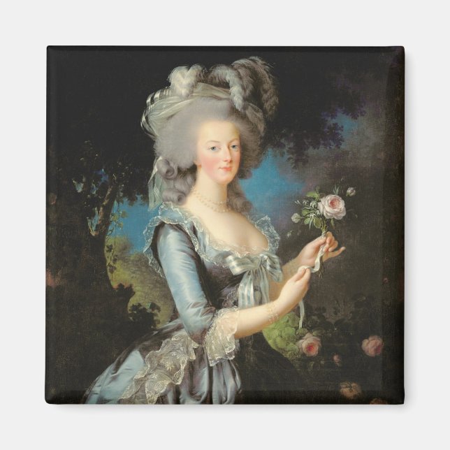 Marie Antoinette med Ro, 1783 Magnet (Framsidan)