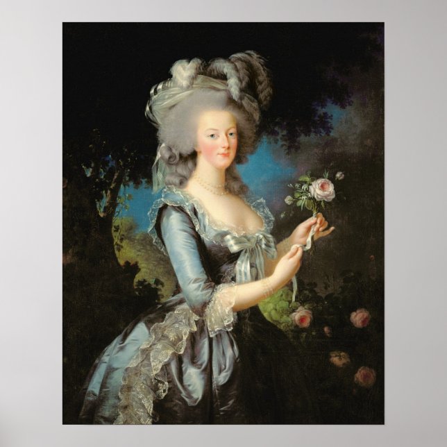 Marie Antoinette med Ro, 1783 Poster (Framsidan)