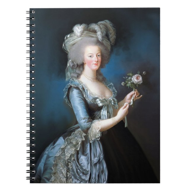 Marie Antoinette med ro Anteckningsbok (Framsidan)