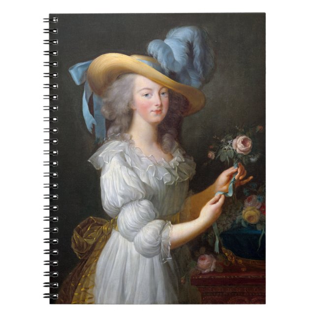 Marie Antoinette med ro Anteckningsbok (Framsidan)