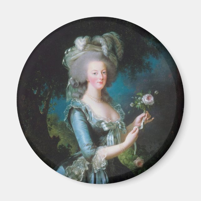Marie-Antoinette med Ro av Elisabeth Lebrun Magnet (Framsidan)