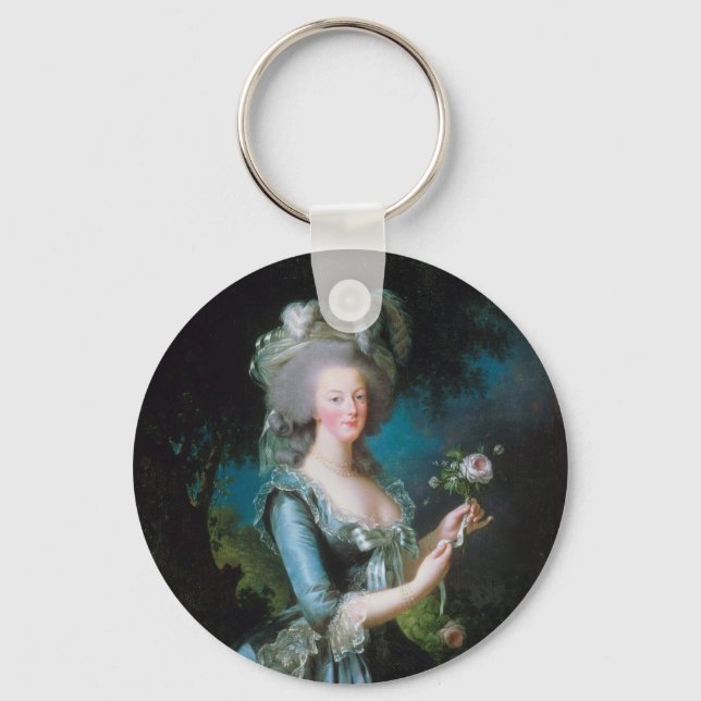 Marie-Antoinette med Ro av Elisabeth Lebrun Nyckelring (Framsida)