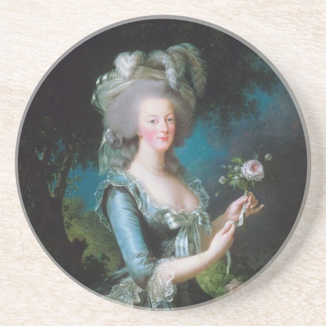 Marie-Antoinette med Ro av Elisabeth Lebrun Underlägg Sandsten (Framsidan)