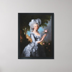 Marie Antoinette med Ro Canvastryck
