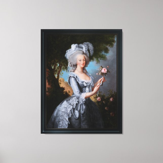 Marie Antoinette med Ro Canvastryck (Framsida)