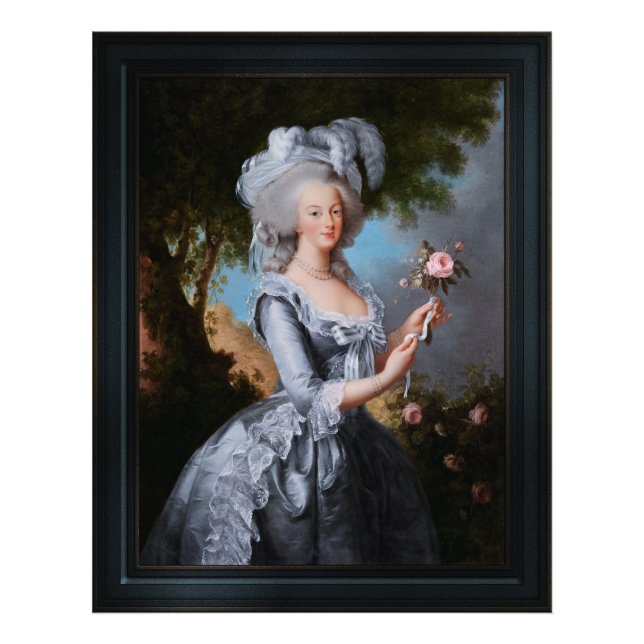 Marie Antoinette med Ro Fototryck (Framsidan)