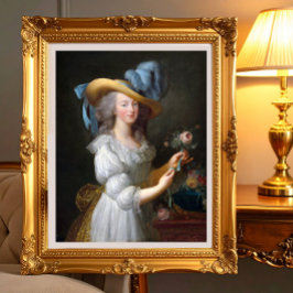 Marie Antoinette med ro Fototryck
