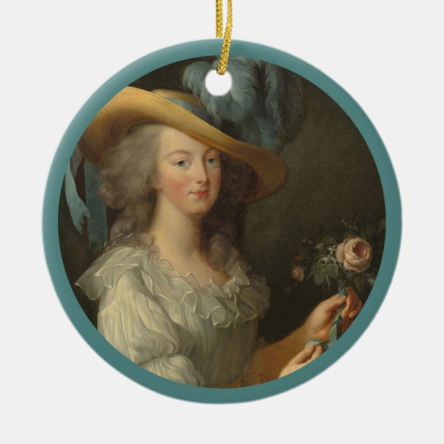 Marie Antoinette med Ro Julgransprydnad Keramik (Framsidan)