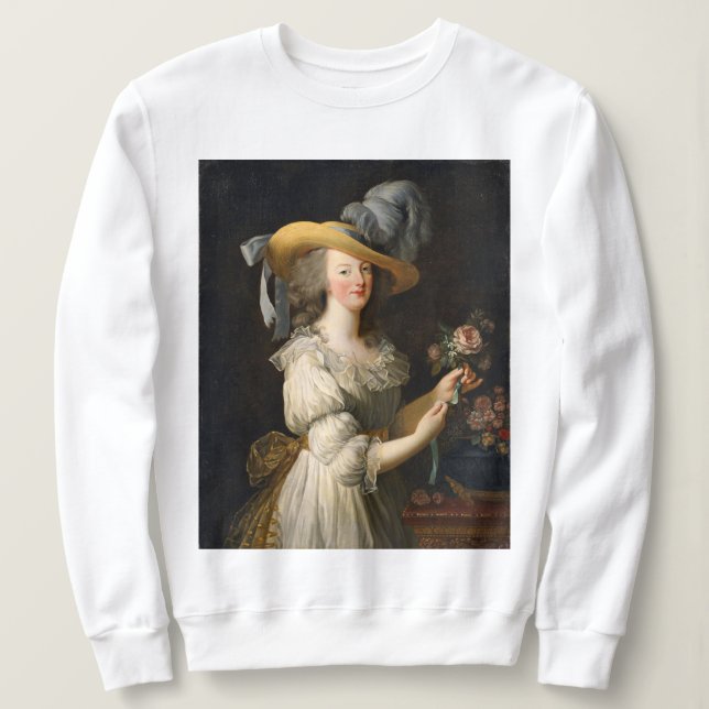 Marie Antoinette med ros sweatshirt T Shirt (Design framsida)