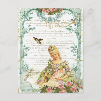Marie Antoinette med Sparrow Inbjudningar