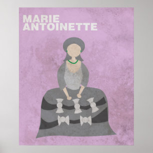 Marie Antoinette:Minimalistisk historisk Figurer P Poster