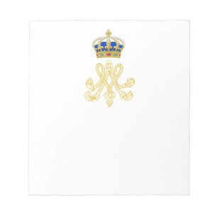 Marie Antoinette Monogram Anteckningsblock