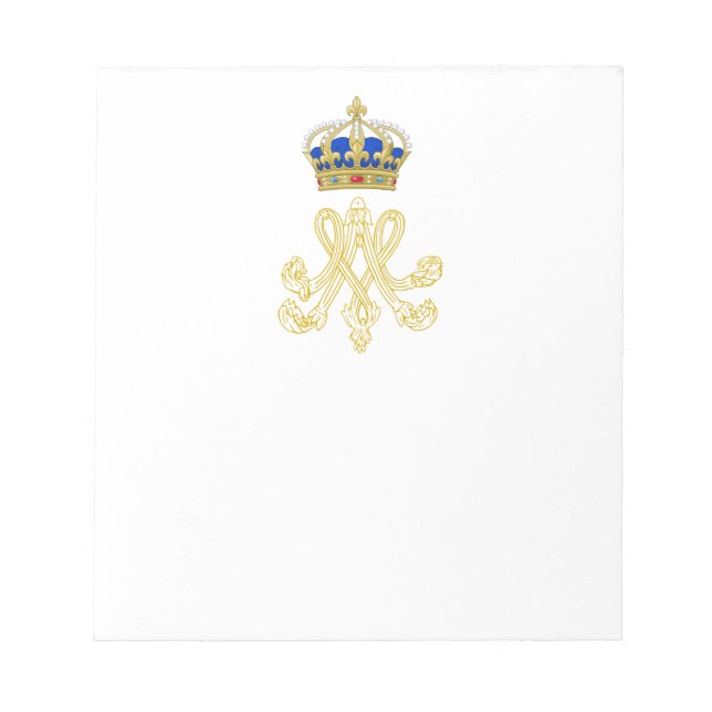 Marie Antoinette Monogram Anteckningsblock (Framsida)